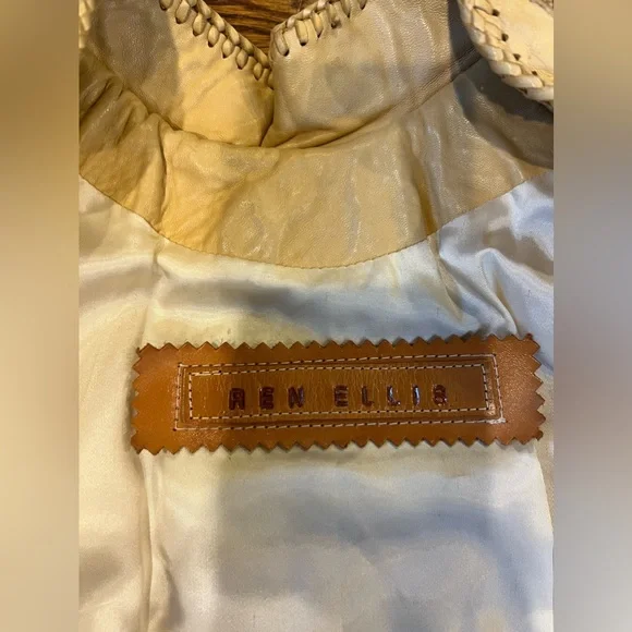 Ren Ellis Southwest Beaded Women Leather Jacket with Fringe - Picture 6 of 12